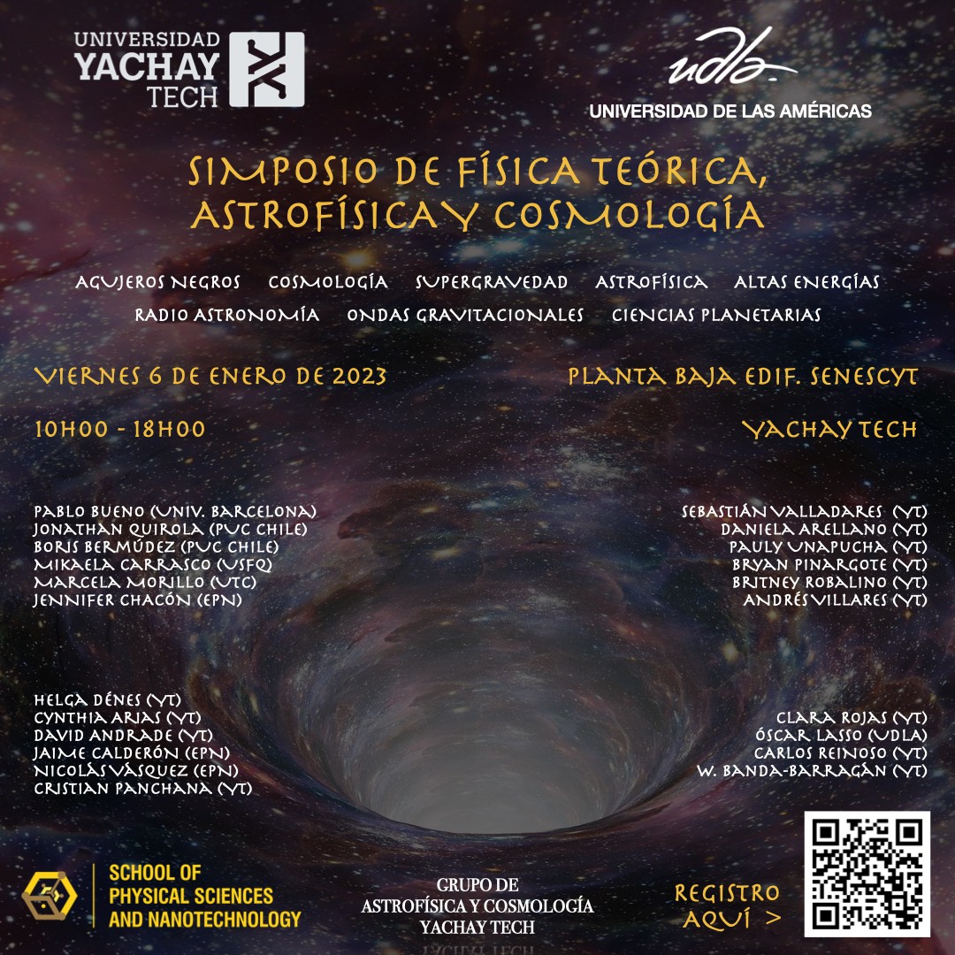 Póster 2 del Simposio de Física Teórica, Astrofísica y Cosmología
